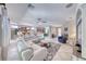 Expansive living area with an open layout, modern furniture, and bright natural light at 2205 Sandstone Cliffs Dr, Henderson, NV 89044