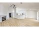 Bright open living area features a fireplace with an open floor plan, great for entertaining at 2403 Sexton Ave, North Las Vegas, NV 89031