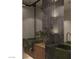 Stunning bathroom featuring dual green marble sinks, modern fixtures, and sleek lighting design at 2935 Montessouri St, Las Vegas, NV 89117