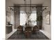 Elegant dining room with modern chandelier and stylish decor at 2935 Montessouri St, Las Vegas, NV 89117
