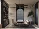 Sophisticated office with modern track lighting, custom shelving, and a comfortable workspace at 2935 Montessouri St, Las Vegas, NV 89117
