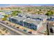 Aerial view of a modern residential neighborhood with mountain views at 31 Newport Edge Pl, Henderson, NV 89015