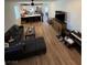 Spacious open-concept living room and kitchen area at 5414 Enchanted Rose St, Las Vegas, NV 89148