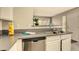 Modern kitchen featuring stainless steel appliances and sleek countertops at 5710 E Tropicana Ave # 2225, Las Vegas, NV 89122