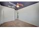 Bedroom with ceiling fan and star wars themed ceiling at 635 Taliput Palm Pl, Henderson, NV 89011