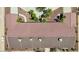 Birds-eye view of roof with home's manicured landscaping, driveway and desert surroundings at 825 W Ryan Ave, Overton, NV 89040