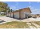Spacious four-car garage featuring ample storage and workspace, perfect for hobbyists at 825 W Ryan Ave, Overton, NV 89040