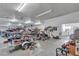 The well lit garage offers ample space for vehicles, equipment and workspace at 825 W Ryan Ave, Overton, NV 89040