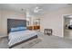 Comfortable main bedroom with ensuite bathroom and plenty of natural light at 825 W Ryan Ave, Overton, NV 89040