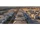 Rooftop view of newly constructed single-Gathering homes in a residential area at 10347 Restless River St, Las Vegas, NV 89141