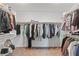Spacious walk-in closet with ample hanging space at 10347 Restless River St, Las Vegas, NV 89141