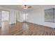 Bright bedroom with wood floors and a large window at 1069 Aspen Cliff Dr, Henderson, NV 89011