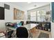 Bright office space features modern desk and contemporary decor at 135 Cadrow Castle Ct, Las Vegas, NV 89148