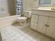 Bright bathroom with a tub, toilet and vanity at 1409 Santa Margarita St # B, Las Vegas, NV 89146