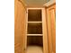 Arched wooden cabinet with shelving at 1409 Santa Margarita St # B, Las Vegas, NV 89146