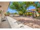 Expansive backyard featuring lush trees and a covered gazebo, perfect for outdoor entertaining and relaxation at 1911 Valley Dr, Las Vegas, NV 89108