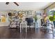 Bright office space features natural light, hardwood floors, and eclectic decor at 1911 Valley Dr, Las Vegas, NV 89108