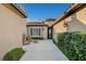 Inviting courtyard with outdoor seating and manicured hedges at 2172 De Rouge Ave, Henderson, NV 89044