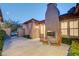 Outdoor patio with fireplace and seating, perfect for entertaining guests at 2172 De Rouge Ave, Henderson, NV 89044