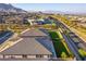 An aerial view featuring houses with manicured lawns in a well-developed neighborhood at 218 Vista Balla Ave, Las Vegas, NV 89138