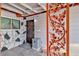 Close-up of the entryway features a secure gate and decorative metal work at 304 Perkins Cir, Las Vegas, NV 89106