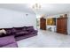 Spacious living room with modern floors and ample natural light at 3380 Kensbrook St, Las Vegas, NV 89121