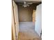Bedroom featuring neutral carpet, ceiling fan, and two closets at 700 Carnegie St # 4113, Henderson, NV 89052