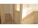 Hallway featuring neutral carpeting and a modern light fixture at 7253 Alsop Ct, Las Vegas, NV 89156