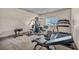 This home gym features carpet and large workout machines at 8528 Baltimore Heights Ct, Las Vegas, NV 89113