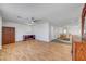 Spacious bedroom featuring laminate flooring, ceiling fan and closet at 8529 Gold Flash Ave, Las Vegas, NV 89129
