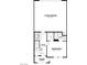 Floorplan featuring a two-car garage, laundry room, bedroom, and covered porch at 8683 Luxuriant Ave # Lot 26, Las Vegas, NV 89148