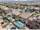 An aerial view of the property and its prime location within a Gathering-friendly neighborhood at 9074 Iron Cactus Ave, Las Vegas, NV 89148