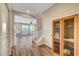 Bright entryway features hardwood floors and seamless transition into a living area at 9542 Ridgeglen Ct, Las Vegas, NV 89148