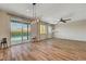 Spacious living room with access to the pool and lots of natural light at 9542 Ridgeglen Ct, Las Vegas, NV 89148