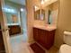 Clean bathroom with a shower and bath combination at 1169 Via Piazza, Henderson, NV 89052