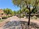 Walking path winding through a park-like setting with mature trees at 1169 Via Piazza, Henderson, NV 89052