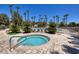 Resort-style pool and spa area with tropical landscaping and lounge seating at 1705 King James St # 203, Las Vegas, NV 89144