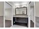 Bathroom featuring dark wood vanity and modern tile at 1919 Belcastro St, Las Vegas, NV 89117