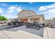 Front view of a large garage with a concrete driveway and room for multiple vehicles and equipment at 1919 Belcastro St, Las Vegas, NV 89117