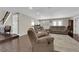 Cozy living area with a neutral color palette and plush seating at 1919 Belcastro St, Las Vegas, NV 89117