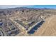 Wide aerial view of a residential neighborhood nestled in a desert landscape with mountains in the background at 2068 Mesquite Ln # 203, Laughlin, NV 89029