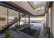 Modern water feature with integrated stairs and scenic views at 21 Rockstream Dr, Henderson, NV 89012