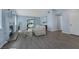 Cozy living room featuring a fireplace and a sliding glass door leading to the patio at 2860 Misty Ct, Henderson, NV 89074