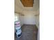 The interior of the shed with pegboard wall at 3215 Dillon Ave, North Las Vegas, NV 89030