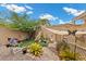 Charming backyard area featuring a patio with brick flooring and well-maintained landscaping at 3363 Pavlo St, Las Vegas, NV 89121