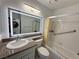 Bathroom featuring a vanity, toilet, and a shower over tub combination at 3606 Di Salvo Dr # 133, Las Vegas, NV 89103