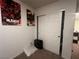 Bedroom with carpet floors, closed closet, and overhead lighting at 4056 Campeche Ave, Las Vegas, NV 89121