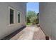 Exterior side yard featuring hardscape and landscape at 412 Gracious Way, Henderson, NV 89011