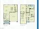 Detailed floor plan showcasing the layout of the first and second floors at 4206 Topaz Hills Dr, North Las Vegas, NV 89032