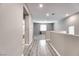 Hallway boasting hardwood flooring, recessed lighting, and neutral color palette at 4206 Topaz Hills Dr, North Las Vegas, NV 89032